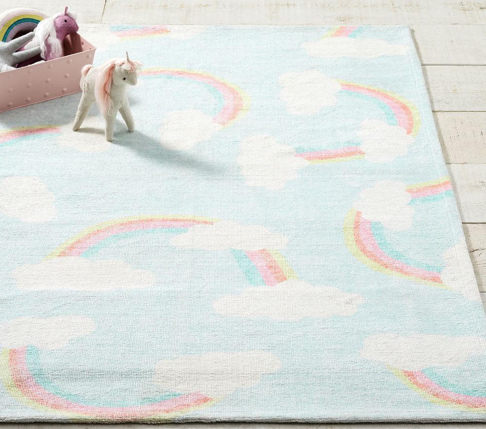 Machine Washable Rainbows Rug